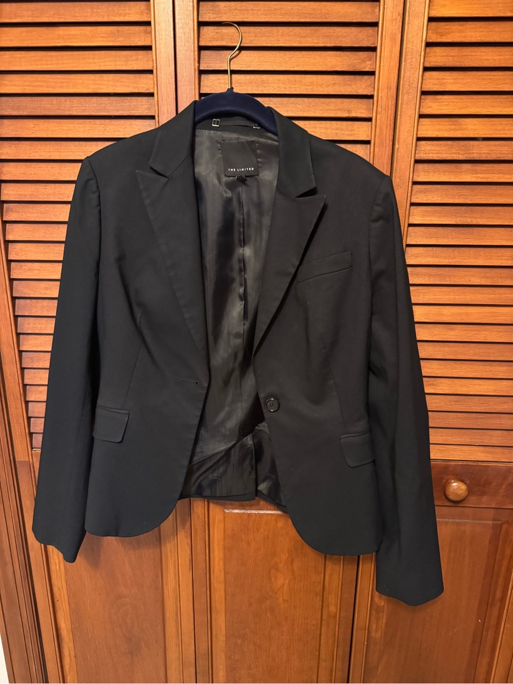 The Limited Black Men's Single-Button Blazer